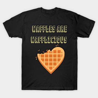 Waffles Are Wafflicious Belgian Waffle Breakfast Lover T-Shirt